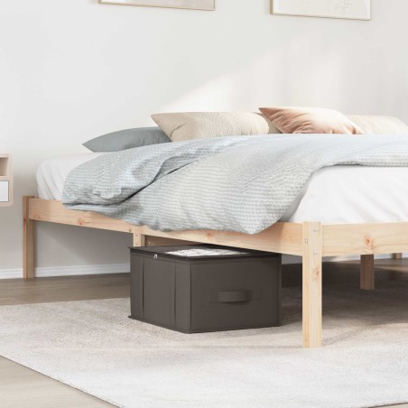 Boîte de rangement avec fenêtre transparente Gris Tissu intissé 617518617518