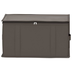 Boîte de rangement avec fenêtre transparente Gris Tissu intissé 617518617518