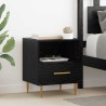 Table de chevet Noir 40 x 35 x 47,5 cm Bois d'ingénierie 617520617520