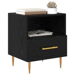 Table de chevet Noir 40 x 35 x 47,5 cm Bois d'ingénierie 617520617520
