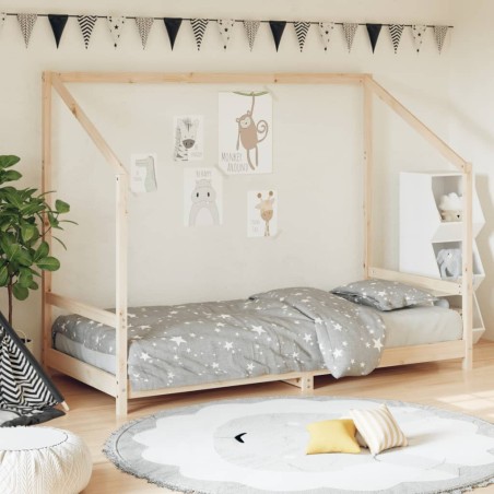Cadre de lit pour enfants 90x200 cm bois de pin massif 617521617521