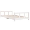 Cadre de lit pour enfants blanc 90x190 cm bois de pin massif 617522617522