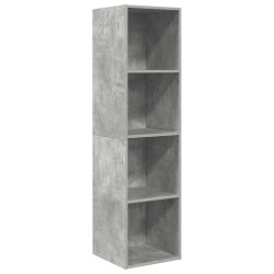 Meuble TV mural Gris béton 37x37x142,5 cm Bois d’ingénierie 617529617529