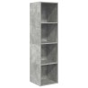 Meuble TV mural Gris béton 37x37x142,5 cm Bois d’ingénierie 617529617529