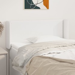 Tête de lit avec oreilles Blanc 103x16x78/88 cm Similicuir 617533617533