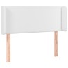 Tête de lit avec oreilles Blanc 103x16x78/88 cm Similicuir 617533617533