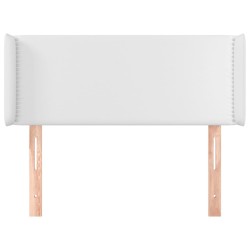 Tête de lit avec oreilles Blanc 103x16x78/88 cm Similicuir 617533617533