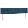 Tête de lit à LED Bleu foncé 203x16x78/88 cm Velours 617535617535