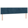 Tête de lit à LED Bleu foncé 160x5x78/88 cm Velours 617536617536