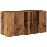 Meuble TV mural vieux bois 80x30x41 cm 617546617546