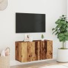 Meuble TV mural vieux bois 80x30x41 cm 617546617546