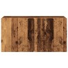 Meuble TV mural vieux bois 80x30x41 cm 617546617546