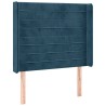 Tête de lit à LED Bleu foncé 83x16x118/128 cm Velours 617554617554