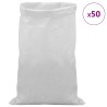 Sacs tissés 50 pcs Blanc 60 x 110 cm PP 617555617555
