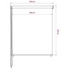 Store roulant d'extérieur 305 (l) x 140 (H) cm beige 617556617556