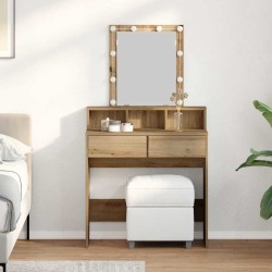 Coiffeuse chêne artisanal 80 x 41 x 144,5 cm Bois d'ingénierie 617562617562