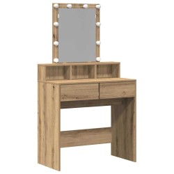 Coiffeuse chêne artisanal 80 x 41 x 144,5 cm Bois d'ingénierie 617562617562