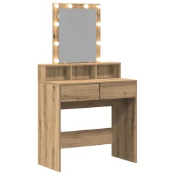 Coiffeuse chêne artisanal 80 x 41 x 144,5 cm Bois d'ingénierie 617562617562