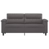 Canapé à 2 places Gris 140 cm Similicuir 617563617563