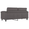 Canapé à 2 places Gris 140 cm Similicuir 617563617563