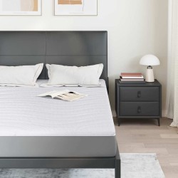 Surmatelas Blanc 160 x 200 cm Tissu en Tricot 617565617565