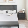Surmatelas Blanc 160 x 200 cm Tissu en Tricot 617565617565