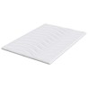 Surmatelas Blanc 160 x 200 cm Tissu en Tricot 617565617565