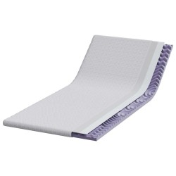 Surmatelas Blanc 100 x 200 cm Tissu Jacquard 617566617566