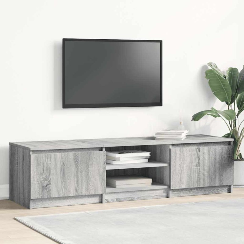 Meuble TV Sonoma gris 140x40x35,5 cm Bois d'ingénierie 617568617568