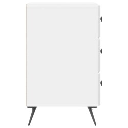 Cabinet de chevet avec tiroir Blanc brillant 43 x 41 x 66,5 cm 617572617572