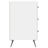Cabinet de chevet avec tiroir Blanc brillant 43 x 41 x 66,5 cm 617572617572