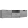 Meuble TV Sonoma gris 140x35x40 cm Bois d'ingénierie 617576617576