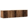 Meuble TV mural vieux bois 120x30x30 cm bois d'ingénierie 617577617577