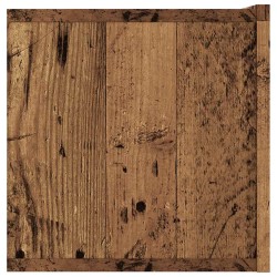 Meuble TV mural vieux bois 120x30x30 cm bois d'ingénierie 617577617577