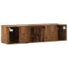 Meuble TV mural vieux bois 120x30x30 cm bois d'ingénierie 617577617577