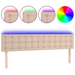 Tête de lit à LED Cappuccino 160x5x78/88 cm Similicuir 617578617578