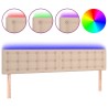 Tête de lit à LED Cappuccino 160x5x78/88 cm Similicuir 617578617578
