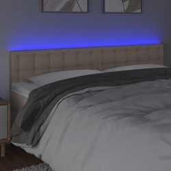 Tête de lit à LED Cappuccino 160x5x78/88 cm Similicuir 617578617578