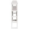 Tête de lit avec étagères blanc 200 cm bois massif de pin 617579617579