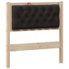 Tête de lit Autre Marron et noir 75 cm Bois massif en pin 617581617581
