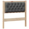 Tête de lit Autre marron et gris foncé 75 cm Bois massif en pin 617582617582