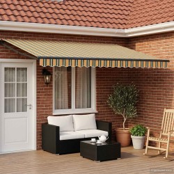 Store rétractable manuel avec LEDs 5 x 3 m 617583617583