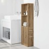 Armoire de salle de bain étroite avec roulettes chêne artisanal 617584617584