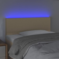 Tête de lit à LED Crème 80x5x78/88 cm Tissu 617592617592