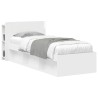 Cabinet de Tête de Lit Blanc brillant Bois d'ingénierie 617593617593