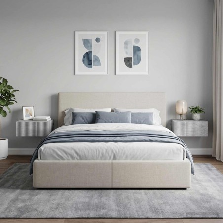 Cabinet de chevet mural 2 pcs Gris béton 49 x 34,5 x 20 cm 617595617595