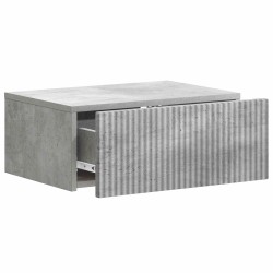 Cabinet de chevet mural 2 pcs Gris béton 49 x 34,5 x 20 cm 617595617595