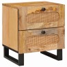 Cabinet de chevet Naturel 40 x 33 x 46 cm Bois de mangue massif 617601617601