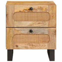 Cabinet de chevet Naturel 40 x 33 x 46 cm Bois de mangue massif 617601617601