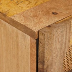 Cabinet de chevet Naturel 40 x 33 x 46 cm Bois de mangue massif 617601617601